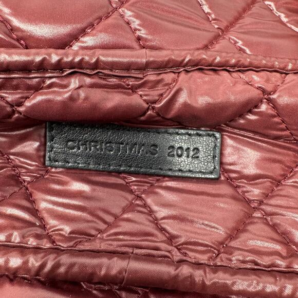 Chanel Quilted Nylon Laptop Case Black Burgundy Limited Edition 2012 - Picture 10 of 11
